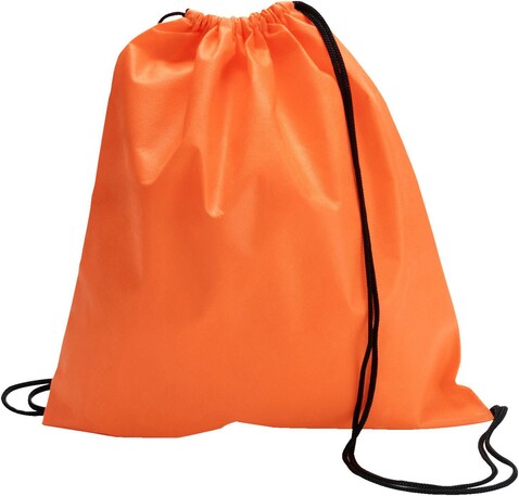 Schuh-/Rucksack (Turnbeutel) aus Non-Woven Nico – Orange bedrucken, Art.-Nr. 007999999_6232