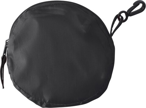 Einkaufstasche Miley | Polyester 190T | Faltbar | 8 l – Schwarz bedrucken, Art.-Nr. 001999999_6266