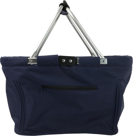 Einkaufskorb aus Polyester Nadine – Blau bedrucken, Art.-Nr. 005999999_6304