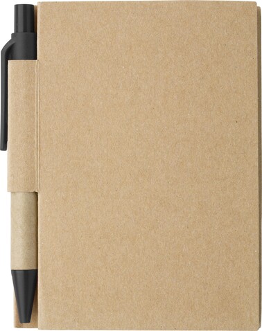 Notizbuch aus Karton Cooper – Schwarz bedrucken, Art.-Nr. 001999999_6419