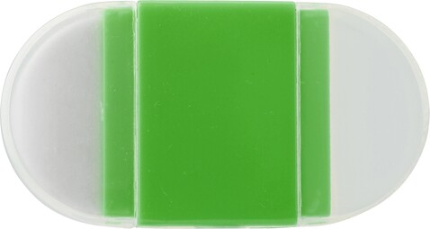 Bleistiftspitzer und Radiergummi Pauline | 2-in-1 – Hellgrün bedrucken, Art.-Nr. 029999999_6458 Bleistiftspitzer und Radiergummi Pauline | 2-in-1 – Hellgrün bedrucken, Art.-Nr. 029999999_6458