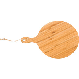 Schneidebrett aus Bambus rund Heddy – Braun bedrucken, Art.-Nr. 011999999_668091