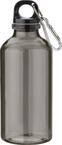 Trinkflasche Nancy | Recycelt | 400 ml – Schwarz bedrucken, Art.-Nr. 001999999_668103