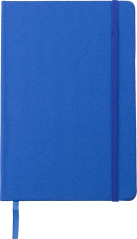 Notizbuch Samira | Recycelt | A5 | Liniert – Blau bedrucken, Art.-Nr. 005999999_671497