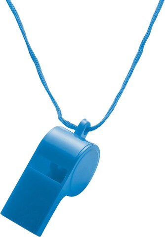 Pfeife Josh | Kunststoff | Mit Kordel – Blau bedrucken, Art.-Nr. 005999999_7060