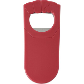 Flaschenöffner aus Kunststoff Tay – Rot bedrucken, Art.-Nr. 008999999_708984
