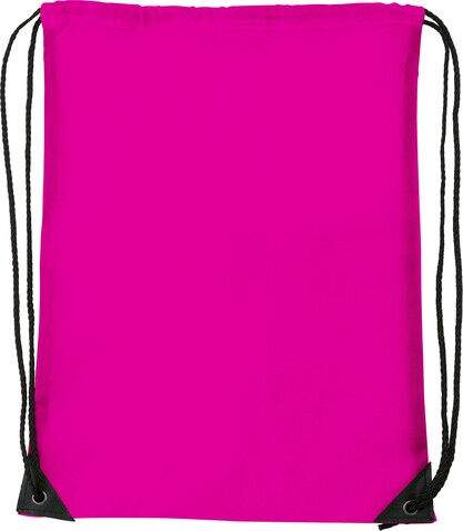 Turnbeutel aus Polyester Steffi – Rosa bedrucken, Art.-Nr. 017999999_7097