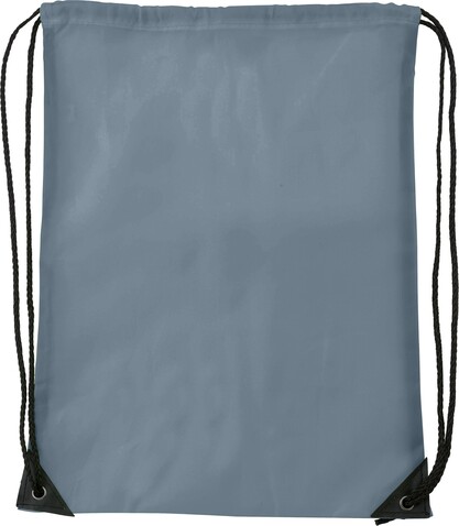 Rucksack Steffi | Kordelzug – Grau bedrucken, Art.-Nr. 003999999_7097