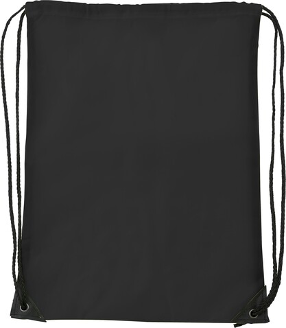 Turnbeutel aus Polyester Steffi – Schwarz bedrucken, Art.-Nr. 001999999_7097