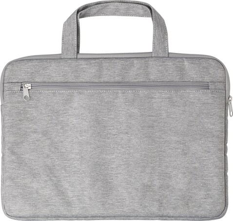rPET-Laptop-Tasche Ibrahim – Grau bedrucken, Art.-Nr. 003999999_709838
