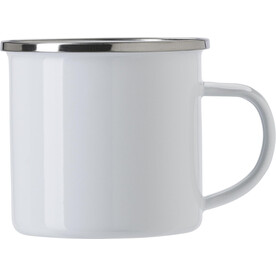 Trinkbecher aus Emaille (350ml) Jamaal – Weiß bedrucken, Art.-Nr. 002999999_709888 Trinkbecher aus Emaille (350ml) Jamaal – Weiß bedrucken, Art.-Nr. 002999999_709888