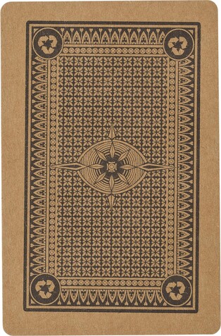 Spielkarten Andreina | Recycelt | 54 Karten – Braun bedrucken, Art.-Nr. 011999999_710073