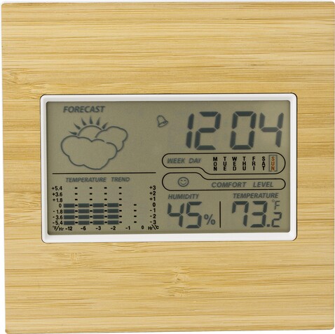 Bambus Wetterstation Lia – Bambus bedrucken, Art.-Nr. 823999999_710322