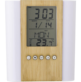 Bambusfederhalter mit Uhr Hassan – Bambus bedrucken, Art.-Nr. 823999999_710402