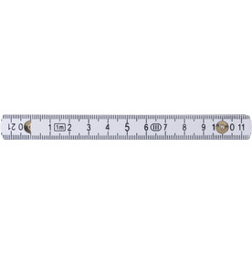 Lineal Leon | Kunststoff | Faltbar | 1 Meter – Weiß bedrucken, Art.-Nr. 002999999_710433