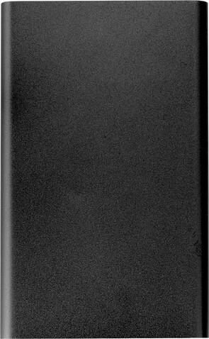 Powerbank aus Aluminium Ezra – Schwarz bedrucken, Art.-Nr. 001999999_7298