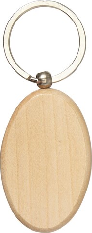 Schlüsselanhänger Katherine | Holz – Braun bedrucken, Art.-Nr. 011999118_7300