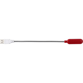 Laptop-Leuchte aus ABS und Metall Lola – Rot bedrucken, Art.-Nr. 008999999_737848