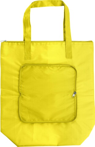 Kühltasche Hal | Faltbar | 13 l – Gelb bedrucken, Art.-Nr. 006999999_739612