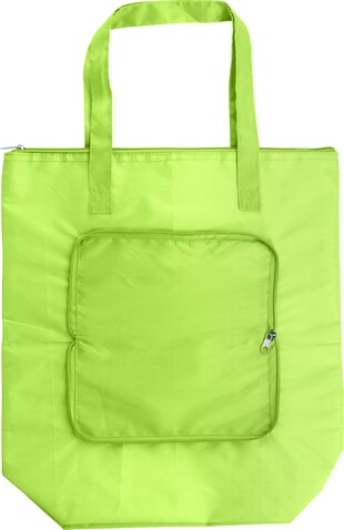 Kühltasche aus Polyester (210T) Hal – Limettengrün bedrucken, Art.-Nr. 019999999_739612