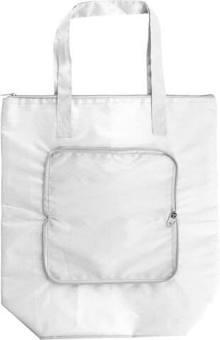 Kühltasche aus Polyester (210T) Hal – Weiß bedrucken, Art.-Nr. 002999999_739612