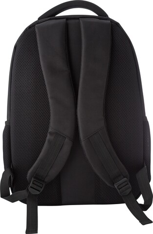 Laptop Rucksack aus Polyester Ivan – Schwarz bedrucken, Art.-Nr. 001999999_7398