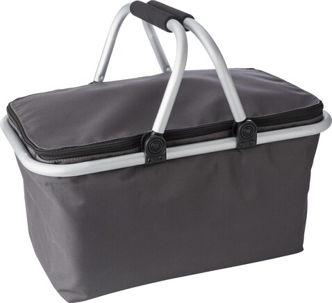 Einkaufskorb aus Polyester Cassian – Grau bedrucken, Art.-Nr. 003999999_7510