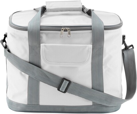 Kühltasche aus Nylon Juno – Weiß bedrucken, Art.-Nr. 002999999_7521