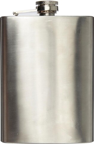 Flachmann Benedict | Edelstahl 304 | 240 ml – Silber bedrucken, Art.-Nr. 032999999_7679