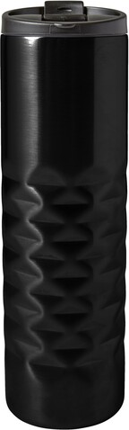 Thermobecher aus Edelstahl Kamir – Schwarz bedrucken, Art.-Nr. 001999999_7789