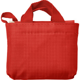 Einkaufstasche Wes | Oxford 210D | Faltbar – Rot bedrucken, Art.-Nr. 008999999_7799