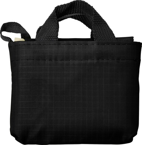 Einkaufstasche aus reißfestem Polyester Wes – Schwarz bedrucken, Art.-Nr. 001999999_7799