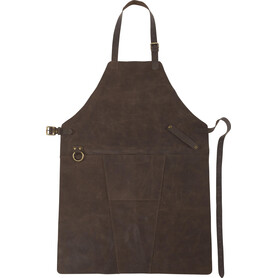 Schürze Nori | Leder – Braun bedrucken, Art.-Nr. 011999999_8066