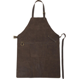 Schürze Nori | Leder – Braun bedrucken, Art.-Nr. 011999999_8066
