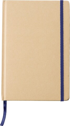 Notizbuch Gianni | Recycelt | A5 | Liniert – Blau bedrucken, Art.-Nr. 005999999_818553
