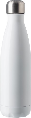 Doppelwandige Trinkflasche aus Edelstahl Lombok – Weiß bedrucken, Art.-Nr. 002999999_8223
