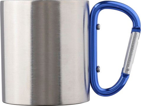 Doppelwandiger Kaffeebecher aus Edelstahl (185 ml) Nella – Kobaltblau bedrucken, Art.-Nr. 023999999_8245