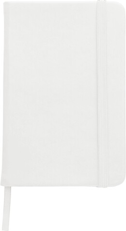 Notizbuch aus PU Brigitta – Weiß bedrucken, Art.-Nr. 002999999_8251