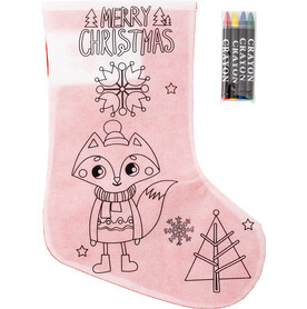 Weihnachtsstrumpf aus Non-Woven (80 gr/m²) Jasleen – Rot/Weiß bedrucken, Art.-Nr. 048999999_8292