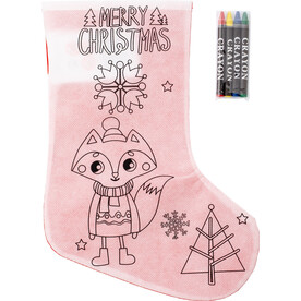 Weihnachtsstrumpf aus Non-Woven (80 gr/m²) Jasleen – Rot/Weiß bedrucken, Art.-Nr. 048999999_8292