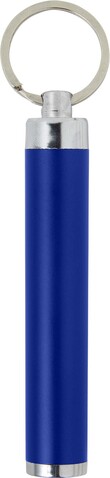 Schlüsselanhänger mit Taschenlampe Zola – Blau bedrucken, Art.-Nr. 005999999_8297