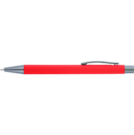 Kugelschreiber Emmett | Gummibeschichtung – Rot bedrucken, Art.-Nr. 008999999_8298
