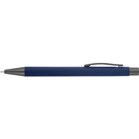 Kugelschreiber Emmett | Gummibeschichtung – Blau bedrucken, Art.-Nr. 005999999_8298