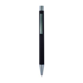 Kugelschreiber mit Softtouch-Oberfläche Emmett – Schwarz bedrucken, Art.-Nr. 001999999_8298 Kugelschreiber mit Softtouch-Oberfläche Emmett – Schwarz bedrucken, Art.-Nr. 001999999_8298