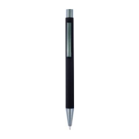 Kugelschreiber mit Softtouch-Oberfläche Emmett – Schwarz bedrucken, Art.-Nr. 001999999_8298 Kugelschreiber mit Softtouch-Oberfläche Emmett – Schwarz bedrucken, Art.-Nr. 001999999_8298