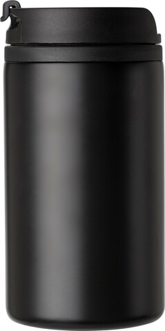 Isolierbecher (300 ml), auslaufsicher Gisela – Schwarz bedrucken, Art.-Nr. 001999999_8385