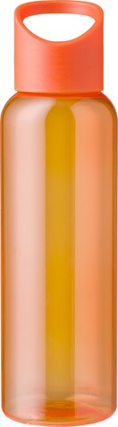 Recyceltem wasserflasche aus Kunststoff Rita – Orange bedrucken, Art.-Nr. 007999999_839453