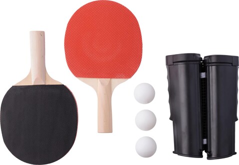 ABS-Tischtennis-Set Melinda – Schwarz bedrucken, Art.-Nr. 001999999_839508