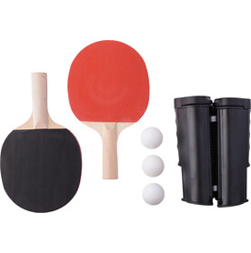 ABS-Tischtennis-Set Melinda – Schwarz bedrucken, Art.-Nr. 001999999_839508