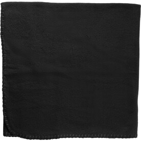 Plüschbär mit Fleecedecke Owen – Schwarz bedrucken, Art.-Nr. 001999999_840742